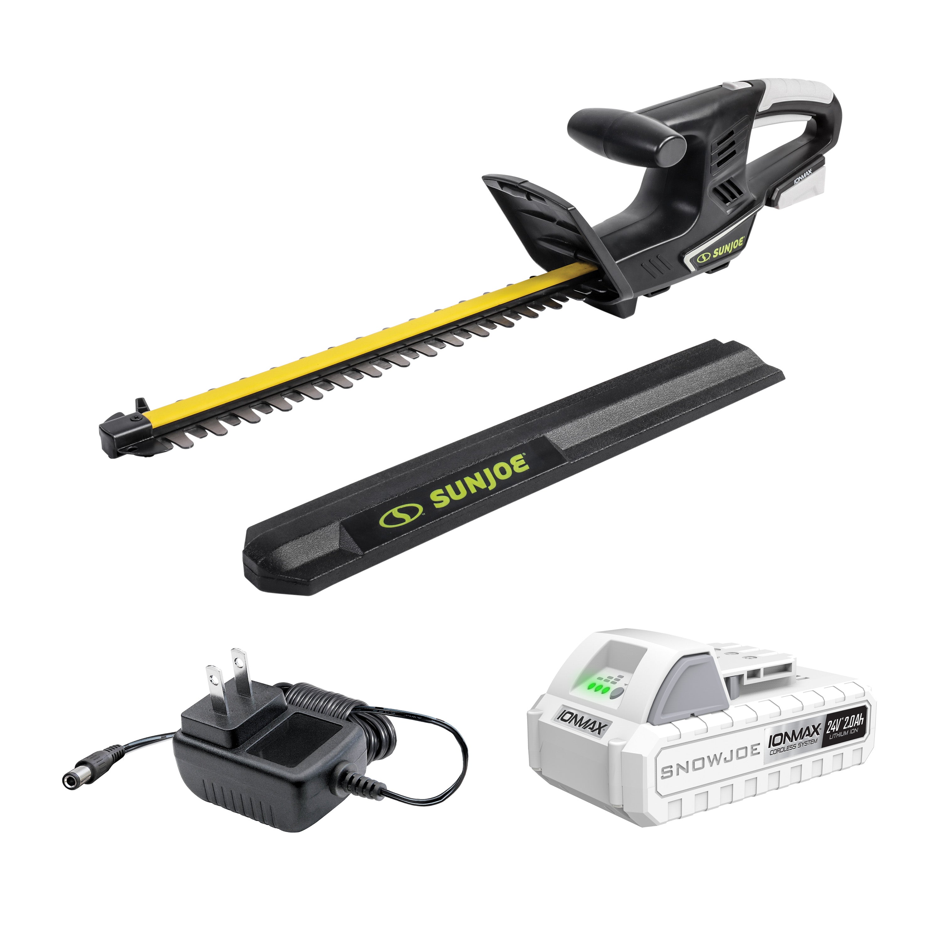 Sun Joe 24V-HT16-LTE IONMAX Cordless Hedge Trimmer Kit | 16-inch | W/