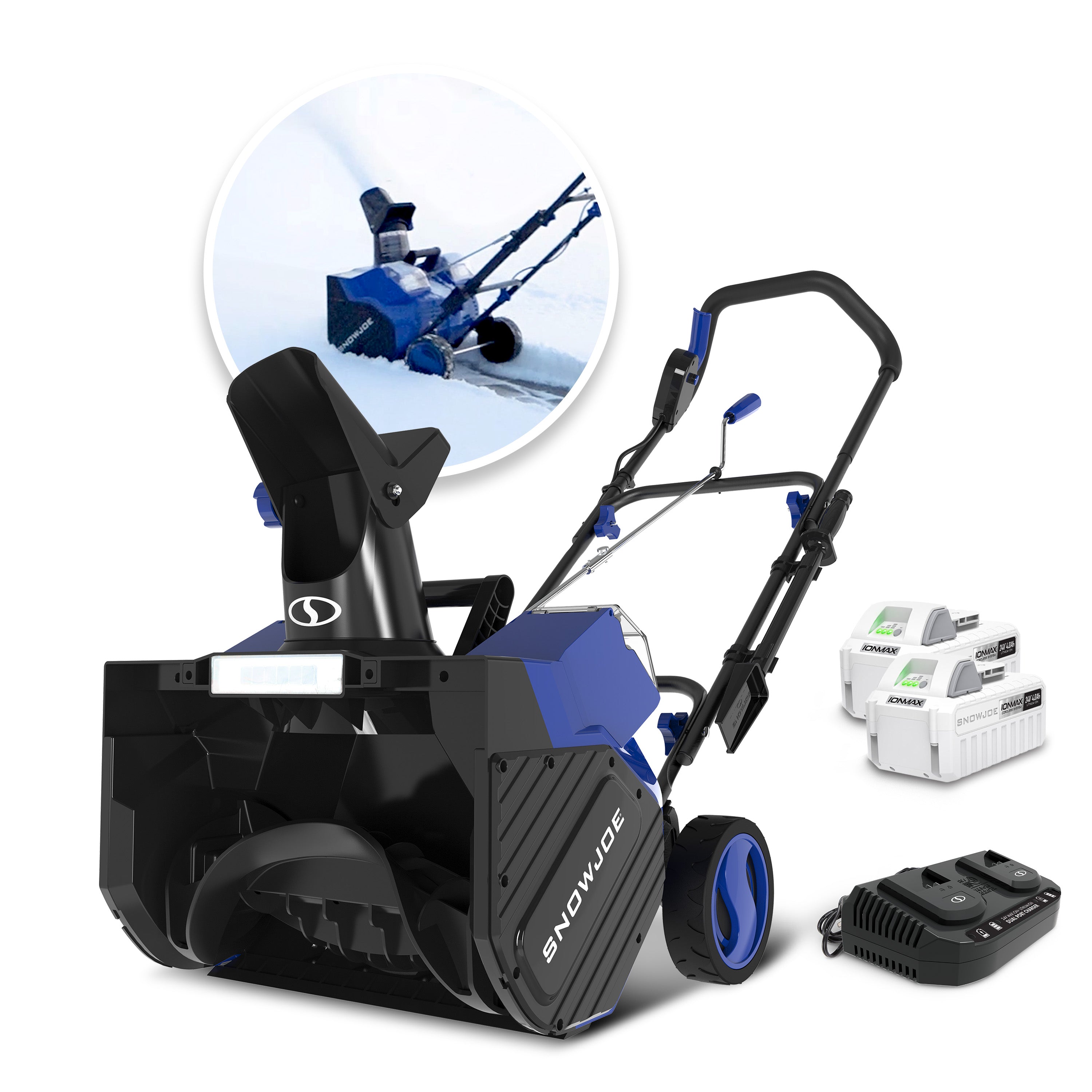 Snow Joe 24V-X2-SB18-XR 48-Volt* IONMAX Cordless Snow Blower Kit | 18-