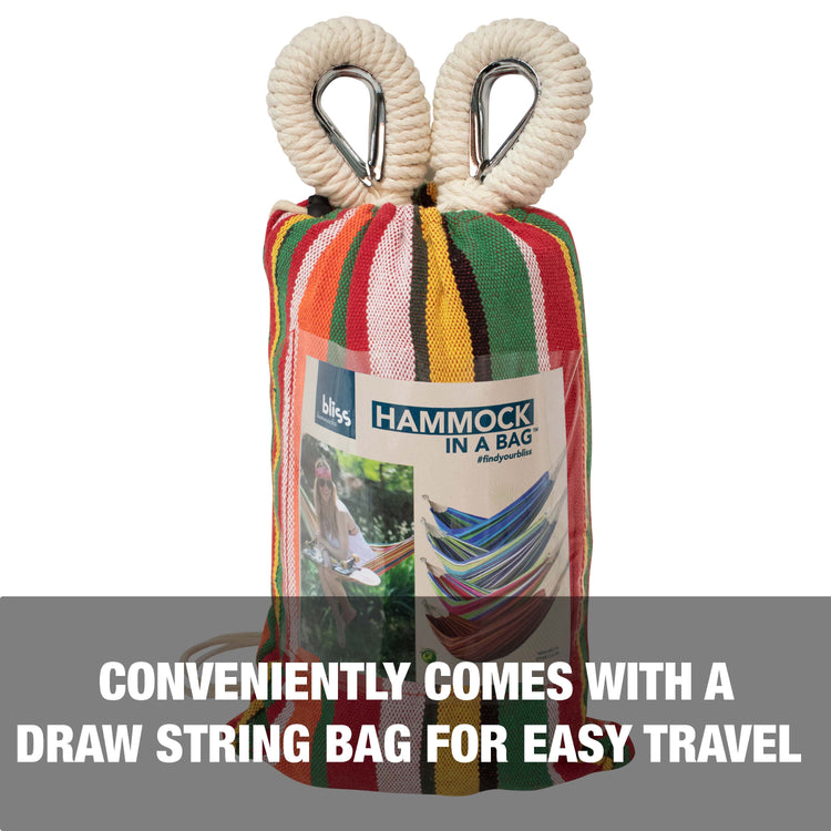 Conveniently comes with a draw string bag for easy travel.
