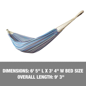 Dimensions: 6 foot and 5 inch length, 3 foot and 4 inch width, with an overall length of 9 feet and 3 inches.