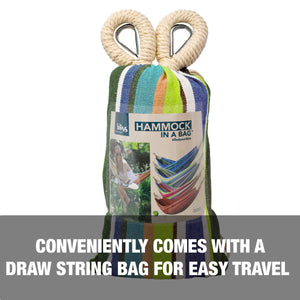 Conveniently comes with a draw string bag for easy travel.