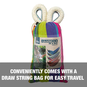 Conveniently comes with a draw string bag for easy travel.