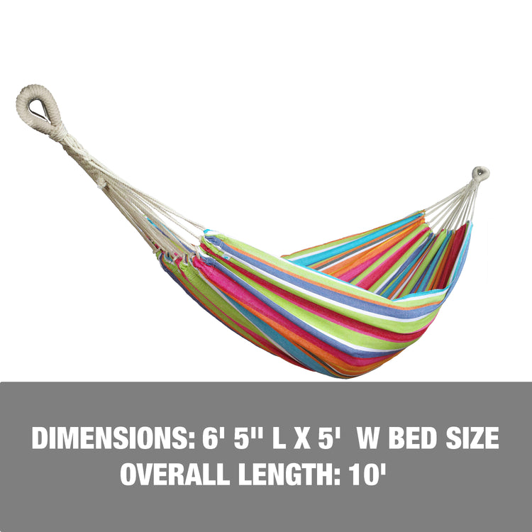 Dimensions: 6 foot and 5 inch length, 5 foot width, and 10 foot overall length.
