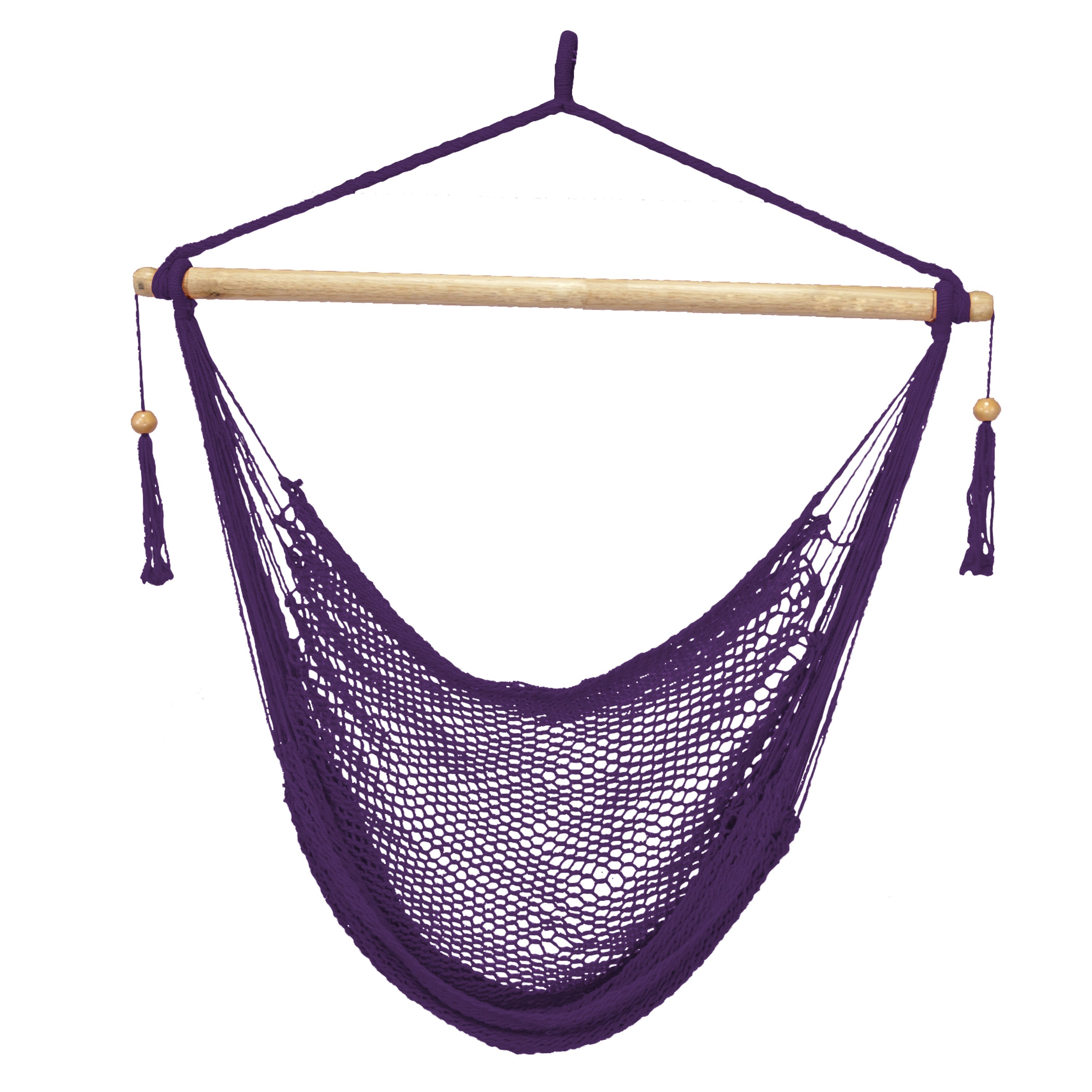 Bliss Hammocks 40-inch Purple Island Rope Hammock Chair.