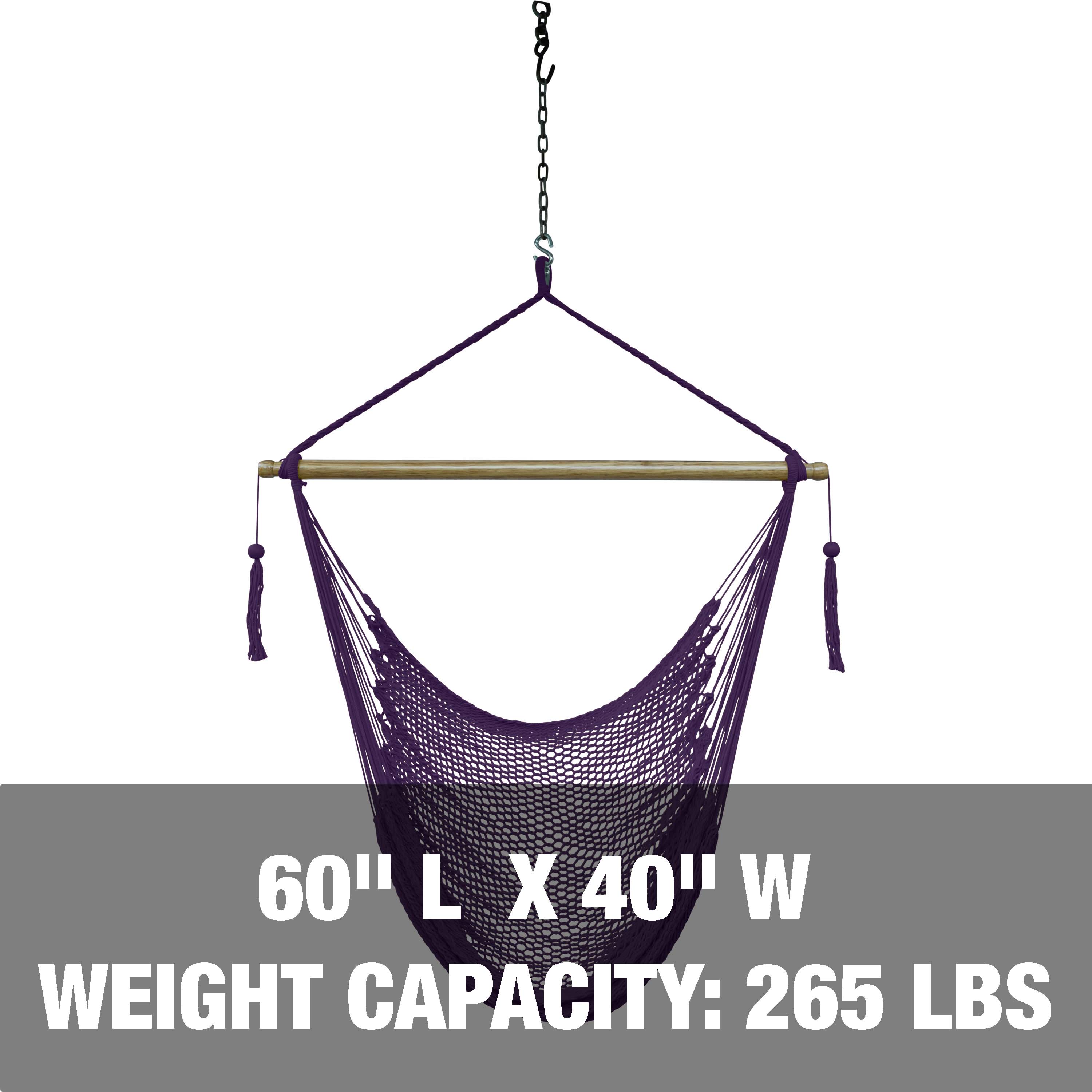 60 inch length and 40 inch width, with a weight capacity of 265 pounds.