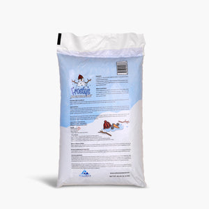 Back of the 40 pound ice melt bag.