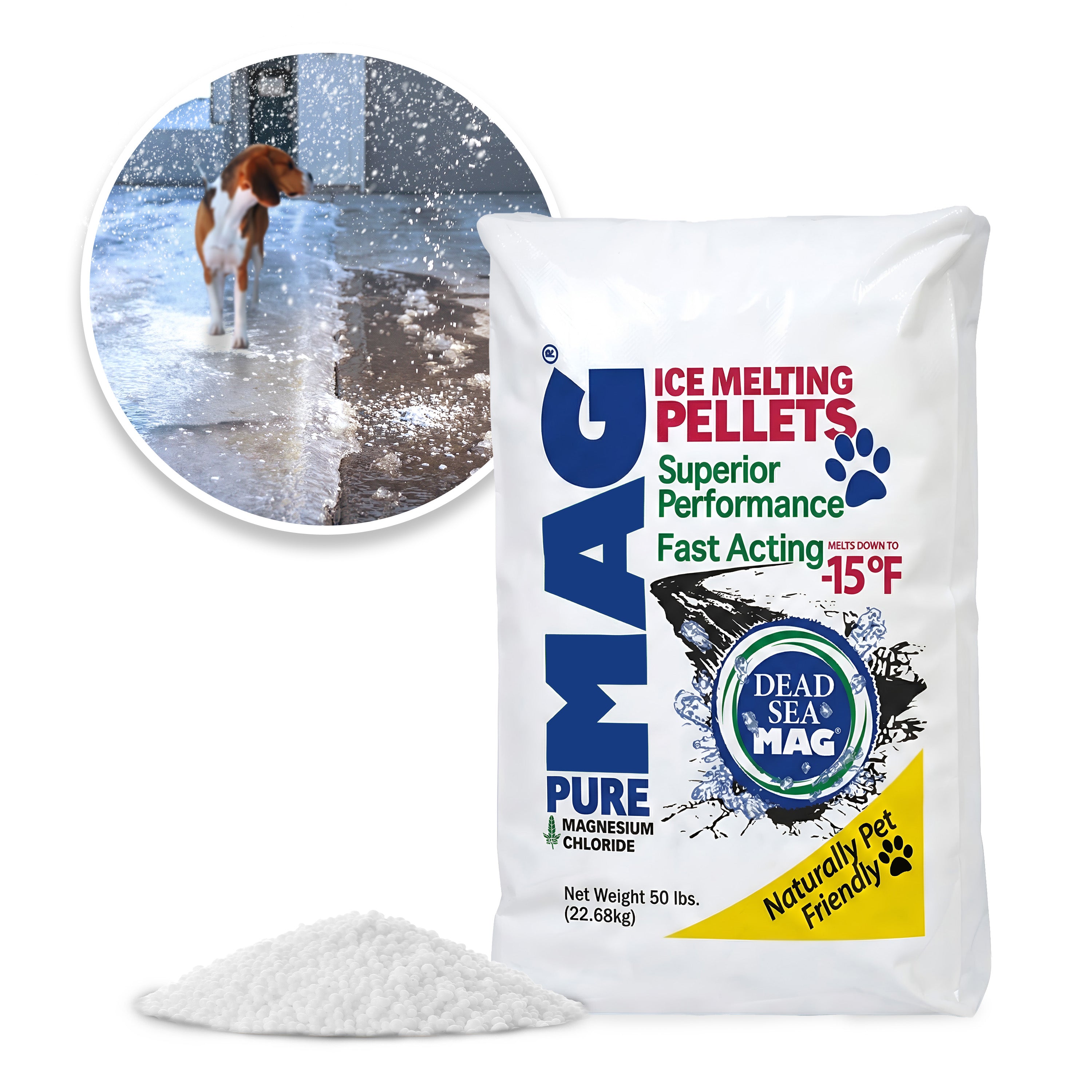 Snow Joe Dead Sea Magnesium Chloride Flakes | Pet-and-Paw Friendly | 1