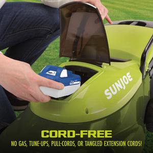 Sun Joe MJ24C-14 24-Volt* IONMAX Cordless Brushless Lawn Mower Kit
