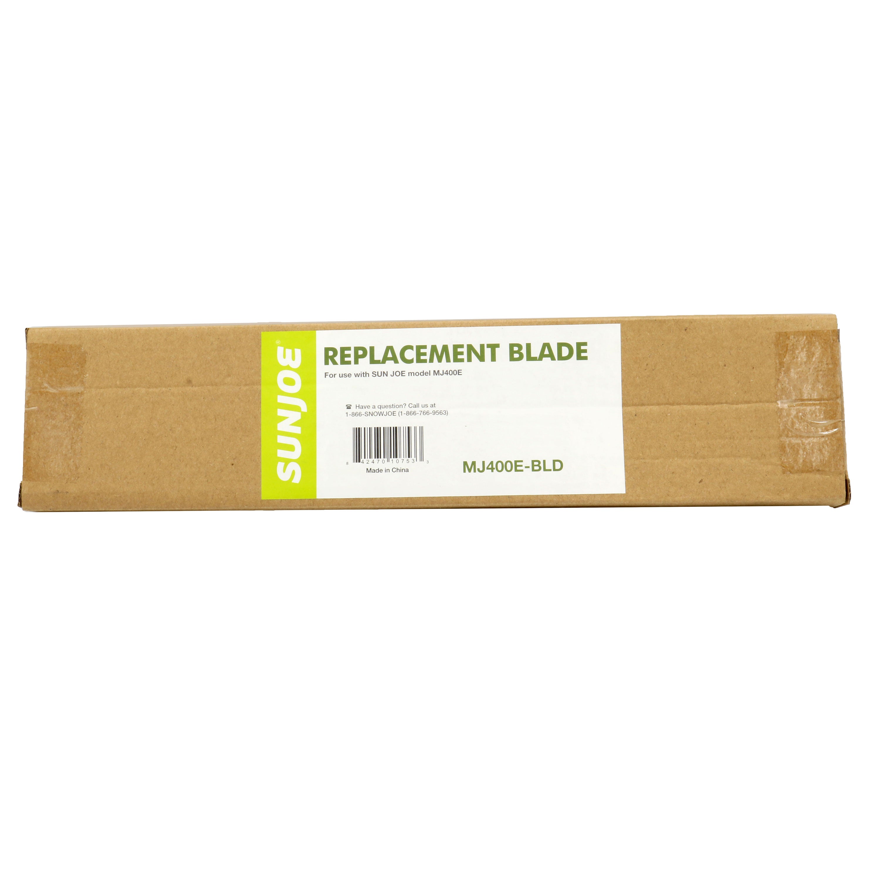 Packaging box for the replacement lawn mower blade.