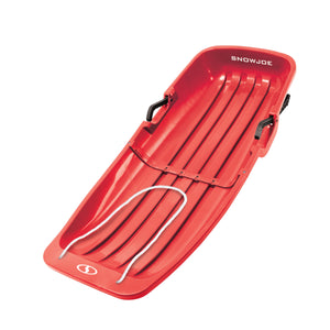 Snow Joe 48-inch red-colored kids snow sled.