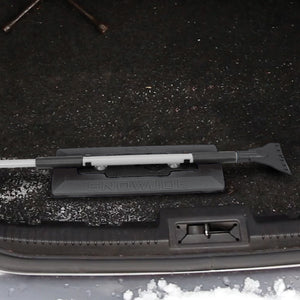 Snow Joe SJBLZD-LED-BLK being stored in the trunk of a vehicle