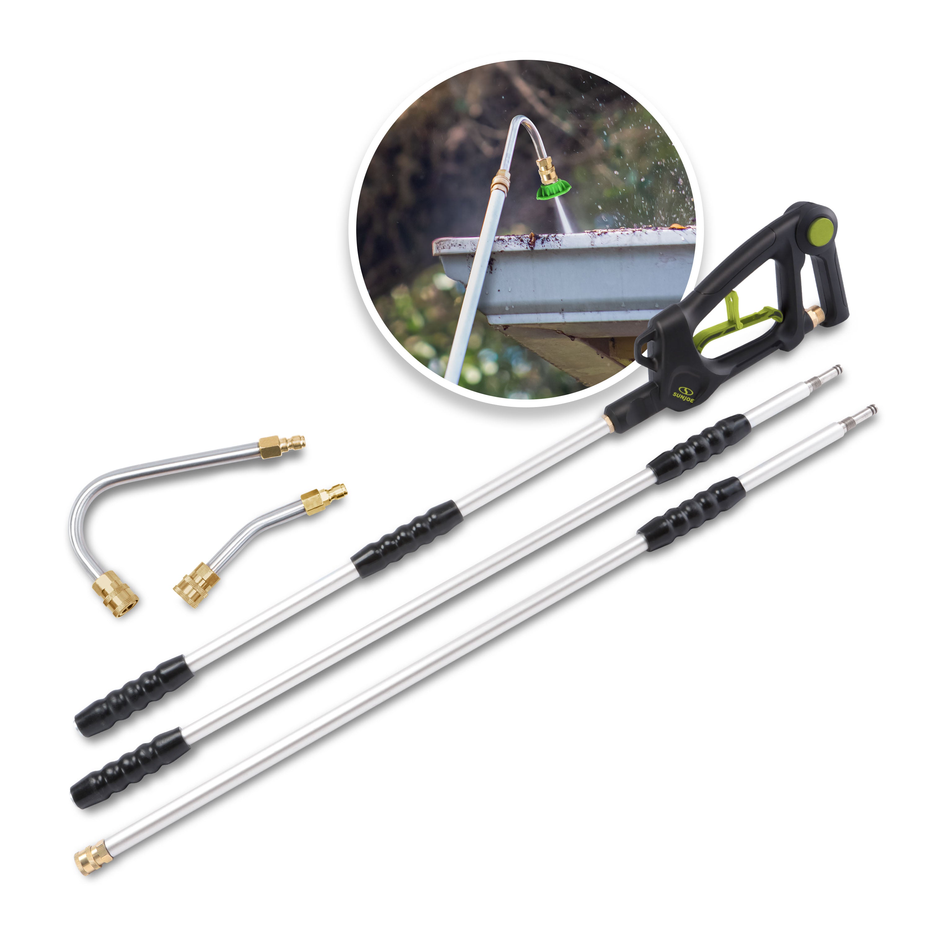 garden sprayer extension lance Sun Joe 9 Foot Universal Pressure Washer Sky Lance Extension Wand Kit, SPX-SRL9
