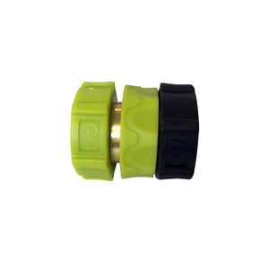Side view of the Universal Brass/Aluminum Pressure Washer Garden Hose Quick-Connect Kit