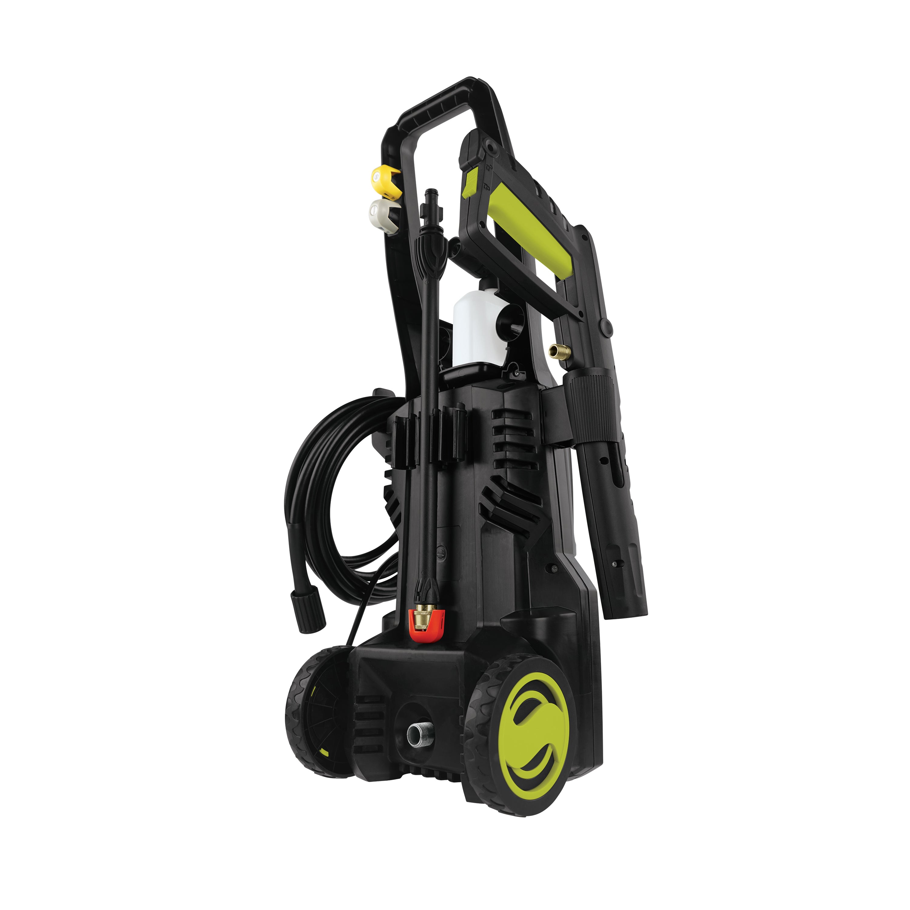 Rear-angled view of the Sun Joe 13-amp 2050 PSI Electric Pressure Washer.