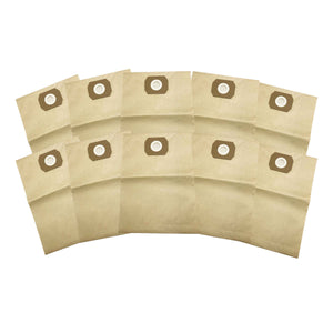 10-pack of Sun Joe Universal Paper Filter Bags for 5-gallon Wet/Dry Vacuums.