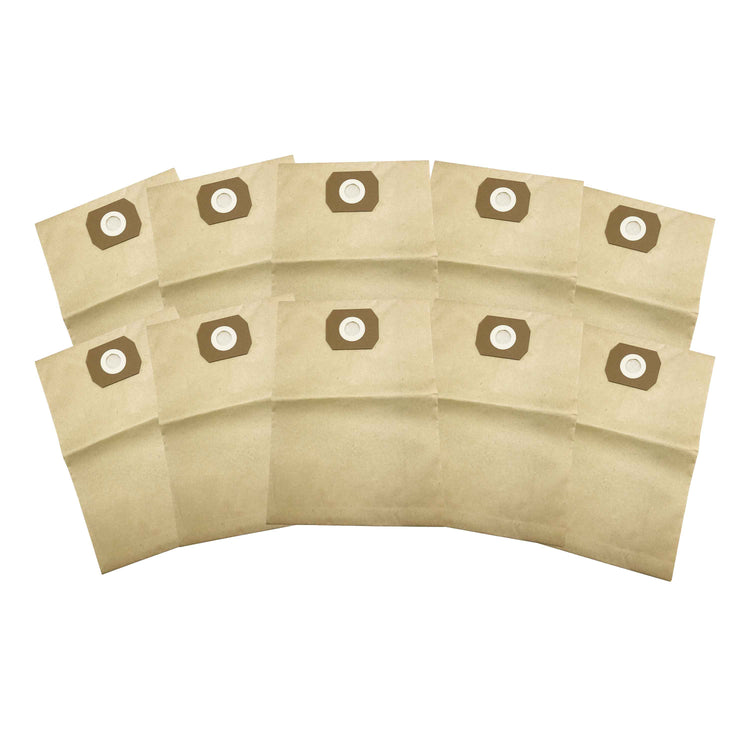 10-pack of Sun Joe Universal Paper Filter Bags for 5-gallon Wet/Dry Vacuums.
