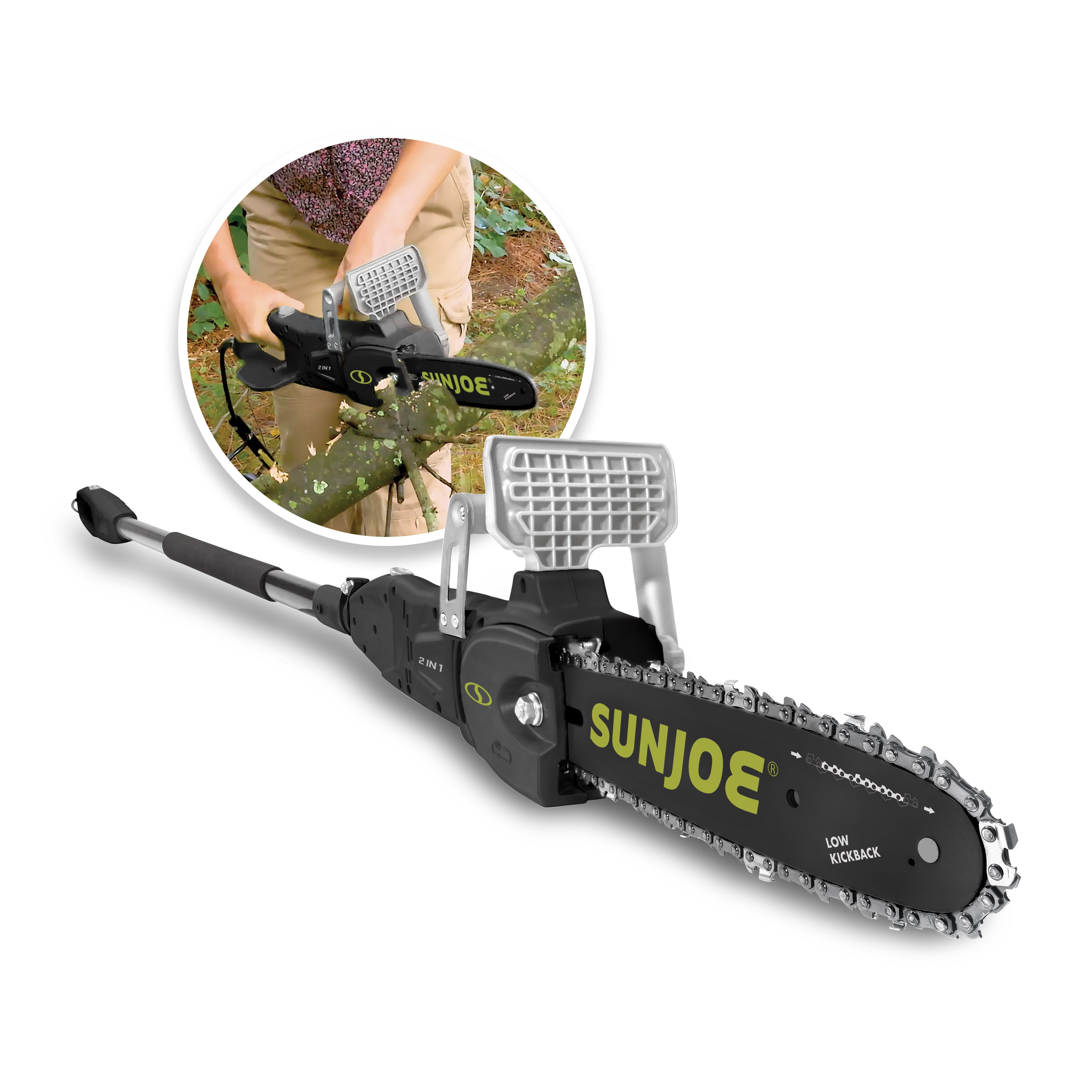 Step-by-step: how to use an electric pole chainsaw