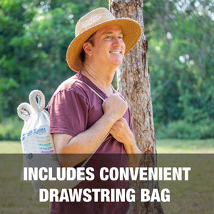 Includes convenient drawstring bag.
