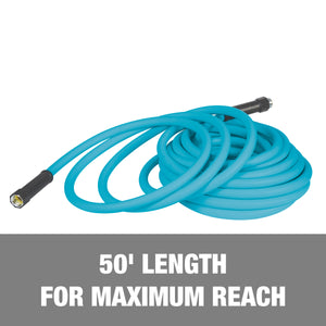 50-foot length for maximum reach.