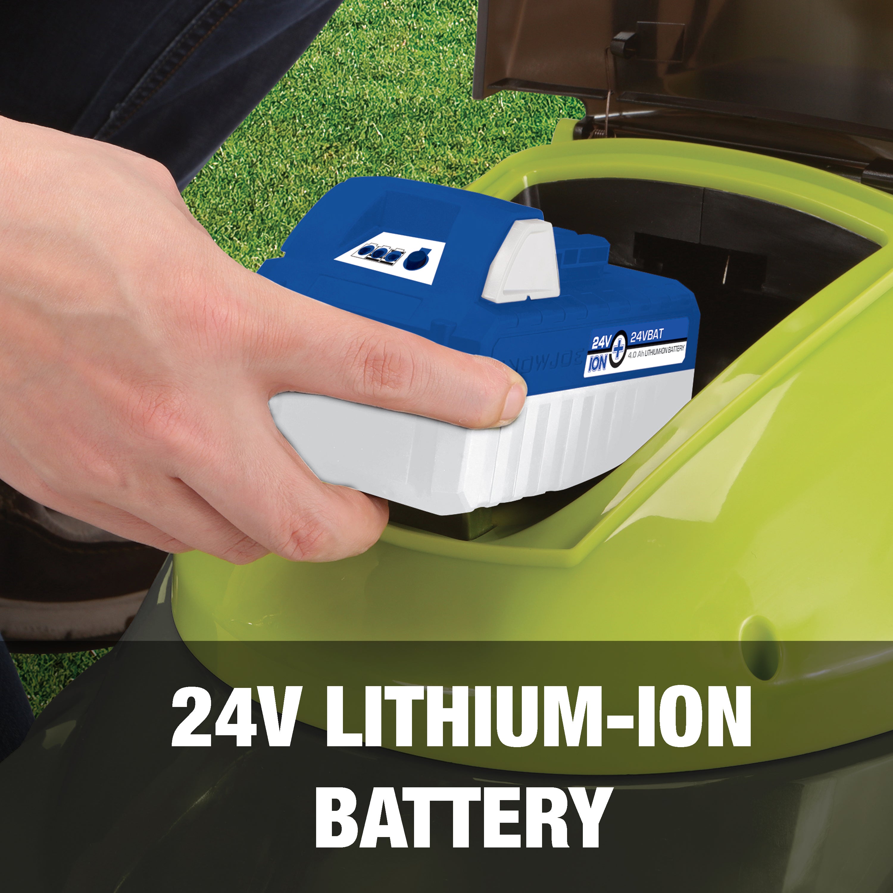 24-volt lithium-ion battery.