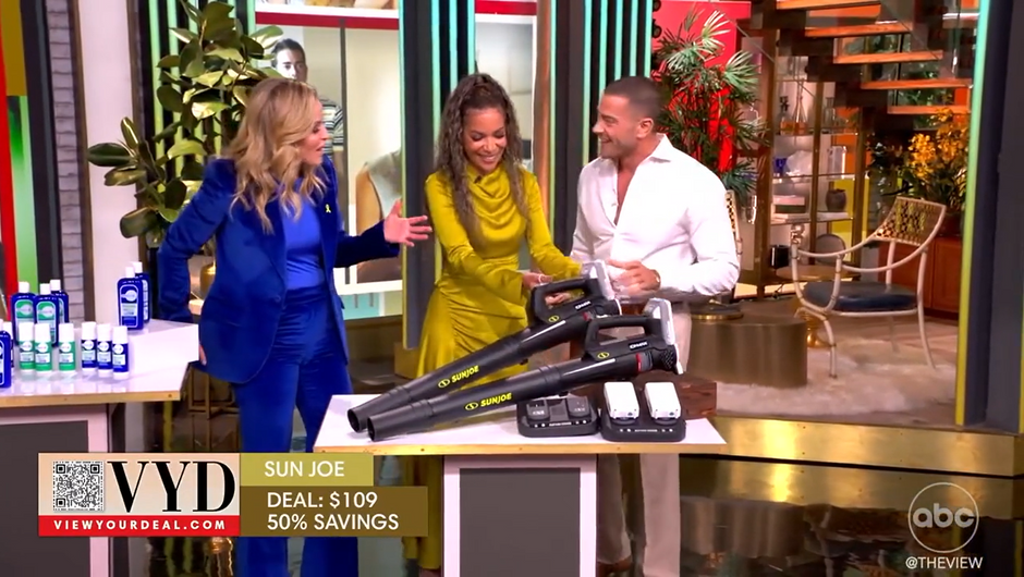 THE VIEW Featuring Sun Joe Compact Turbine Jet Blower Kit