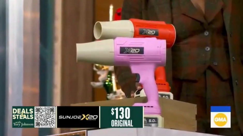 GMA Featuring Sun Joe Stormjet Turbo Blower