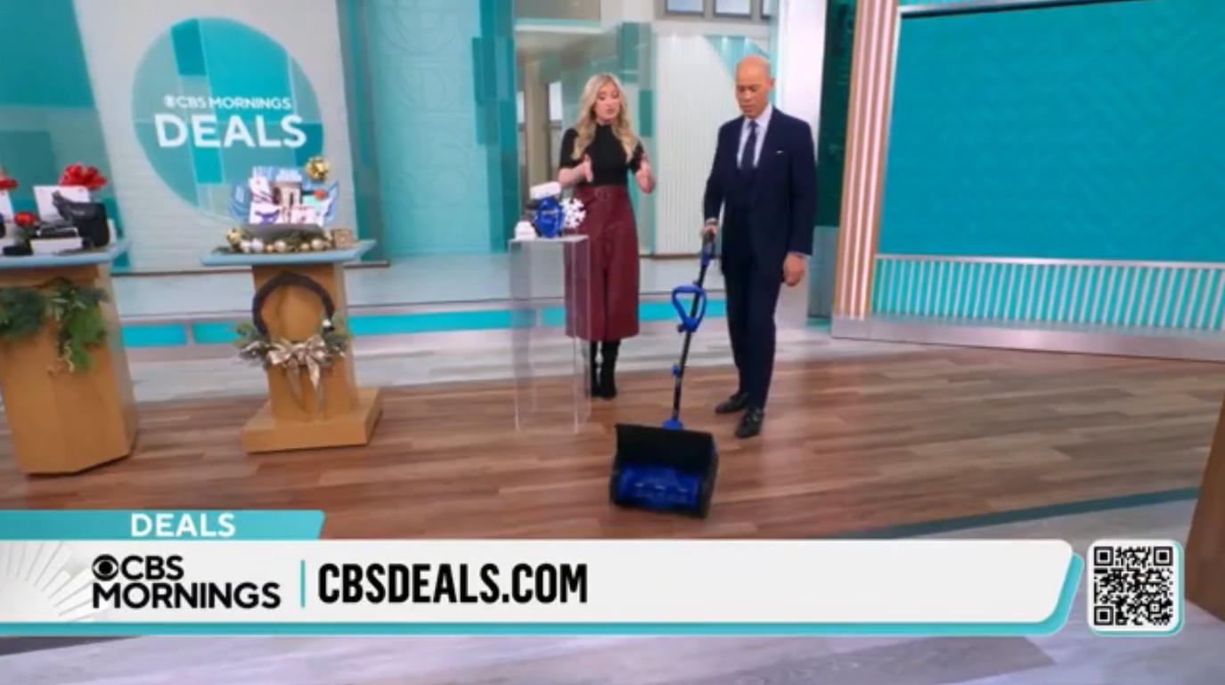 CBS Mornings Featuring Snow Joe Cordless Snow Shovel Bundle