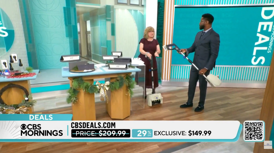 CBS Mornings Featuring Snow Joe Cordless Snow Shovel