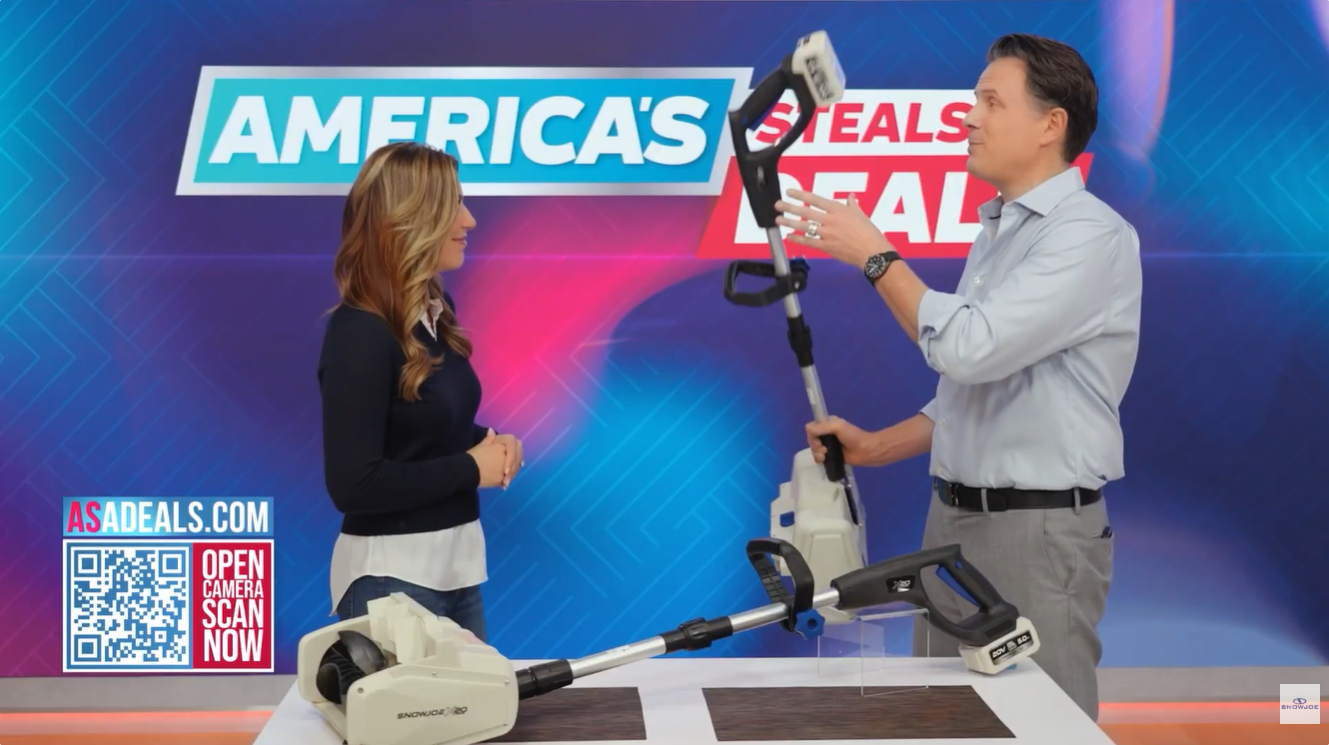 America's Steals and Deals Featuring Snow Joe Cordless Snow Shovel
