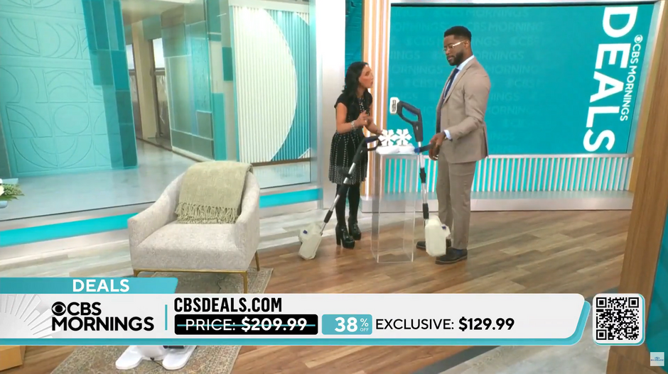 CBS Mornings Featuring Snow Joe Cordless Snow Shovel
