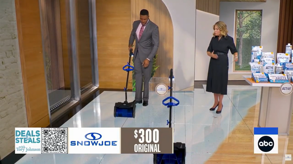 GMA Featuring Snow Joe Cordless Snow Shovel Bundle