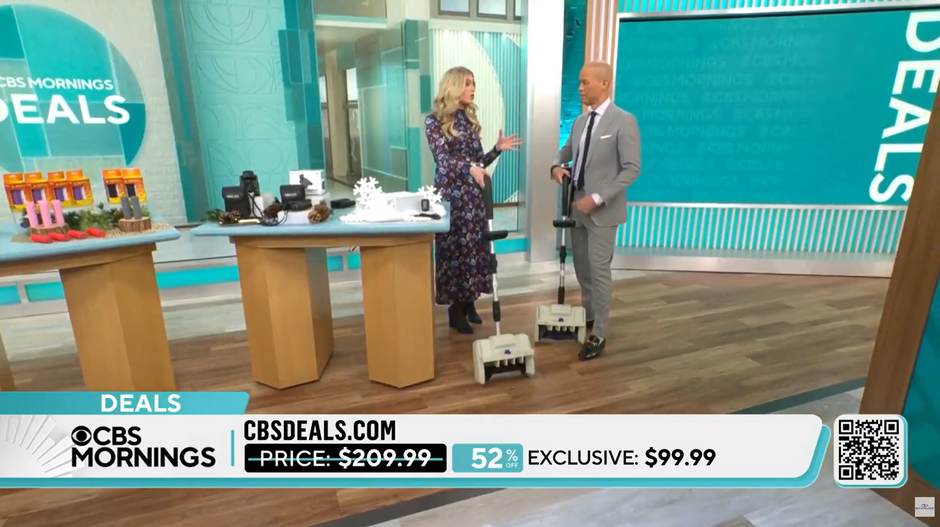 CBS Mornings Featuring Snow Joe Cordless Snow Shovel