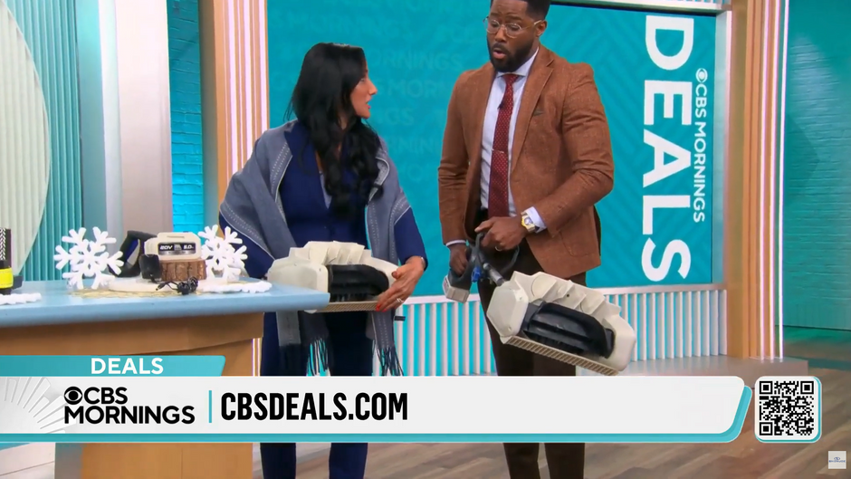 CBS Mornings Featuring Snow Joe Cordless Snow Shovel