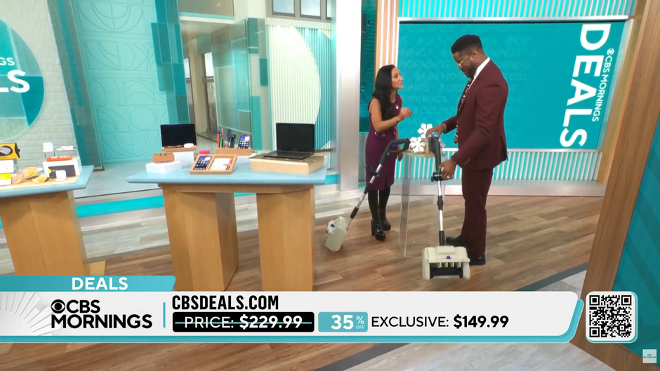 CBS Mornings Featuring Snow Joe Cordless Snow Shovel