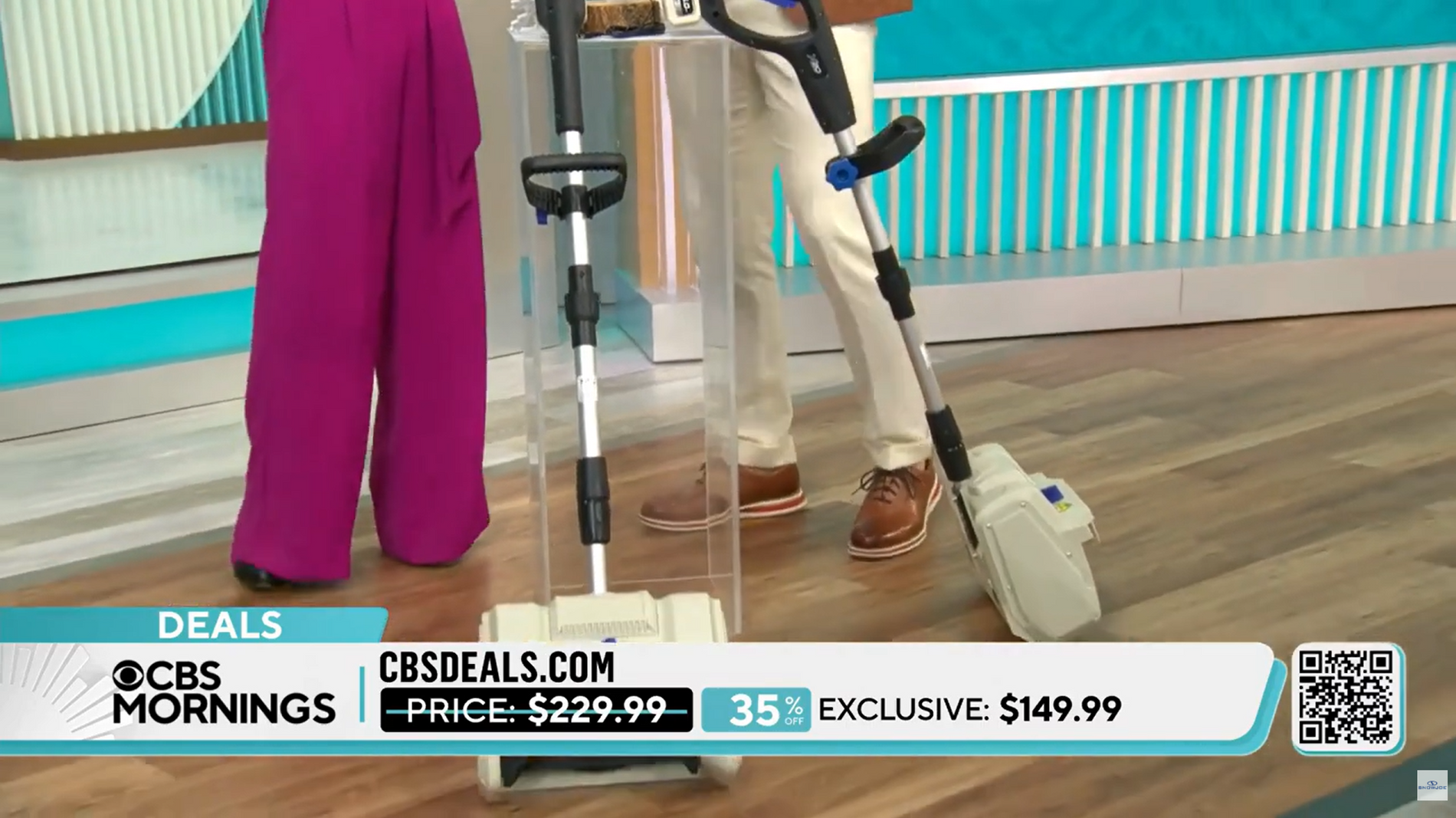 CBS Mornings Featuring Snow Joe Cordless Snow Shovel