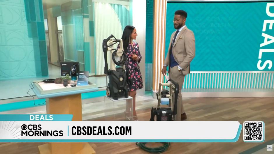 CBS Mornings Featuring Sun Joe Electric Pressure Washer