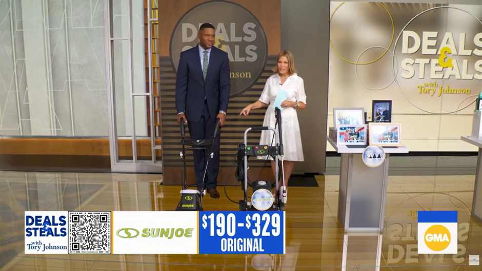 GMA Featuring Sun Joe Electric Pressure Washer + Electric Tiller + Cultivator