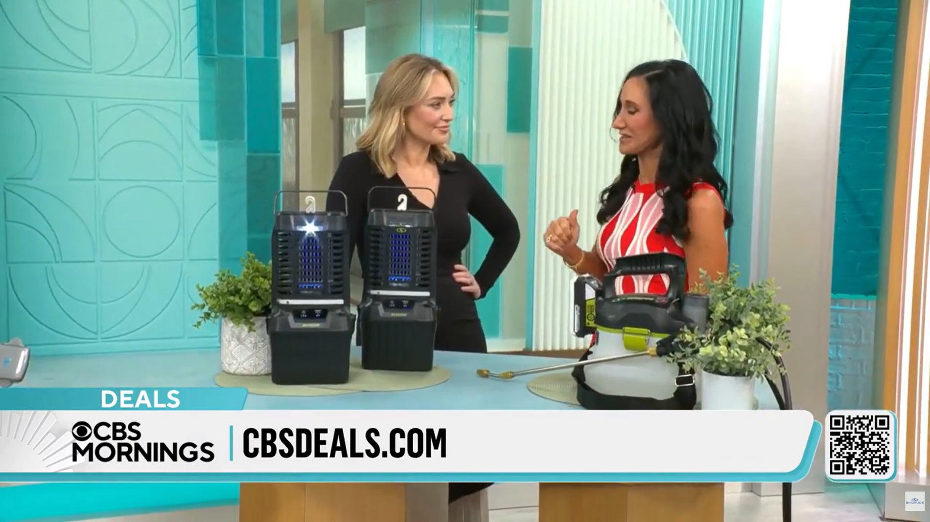 CBS Mornings Featuring Sun Joe Cordless Garden Sprayer + Cordless Bug Zapper