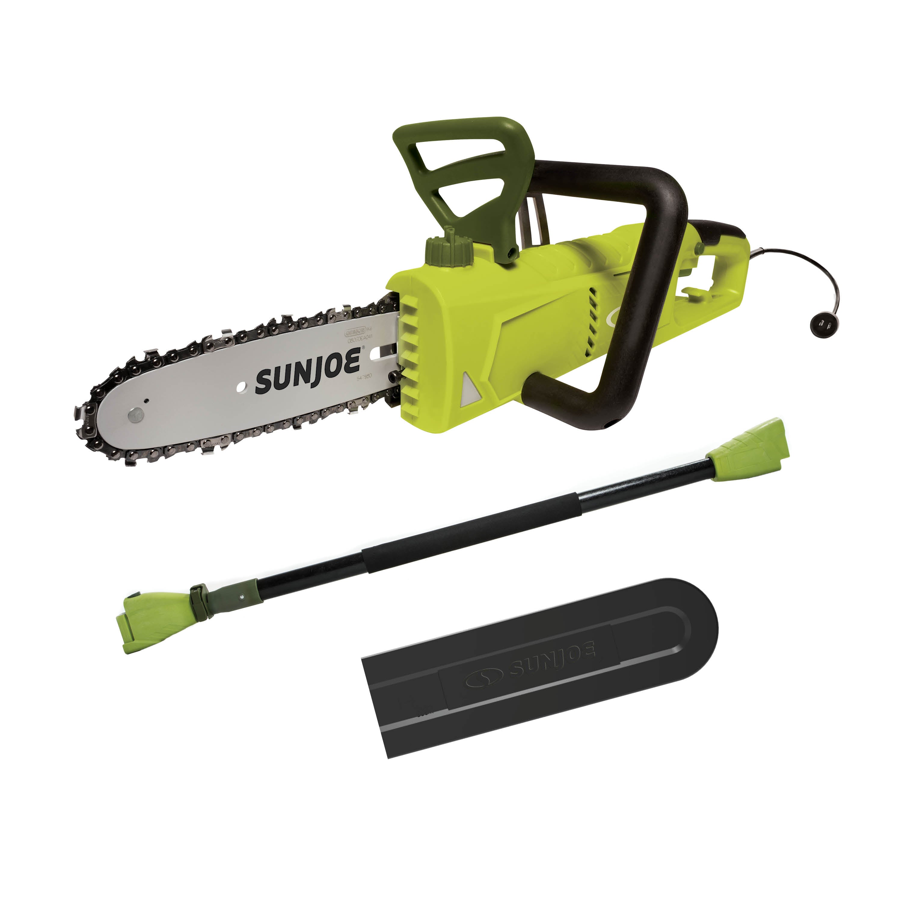 Sun Joe SWJ805E Electric Convertible Pole Chain Saw | 8-inch | 6-Amp | 7.5-inch Cutting Thickness Max