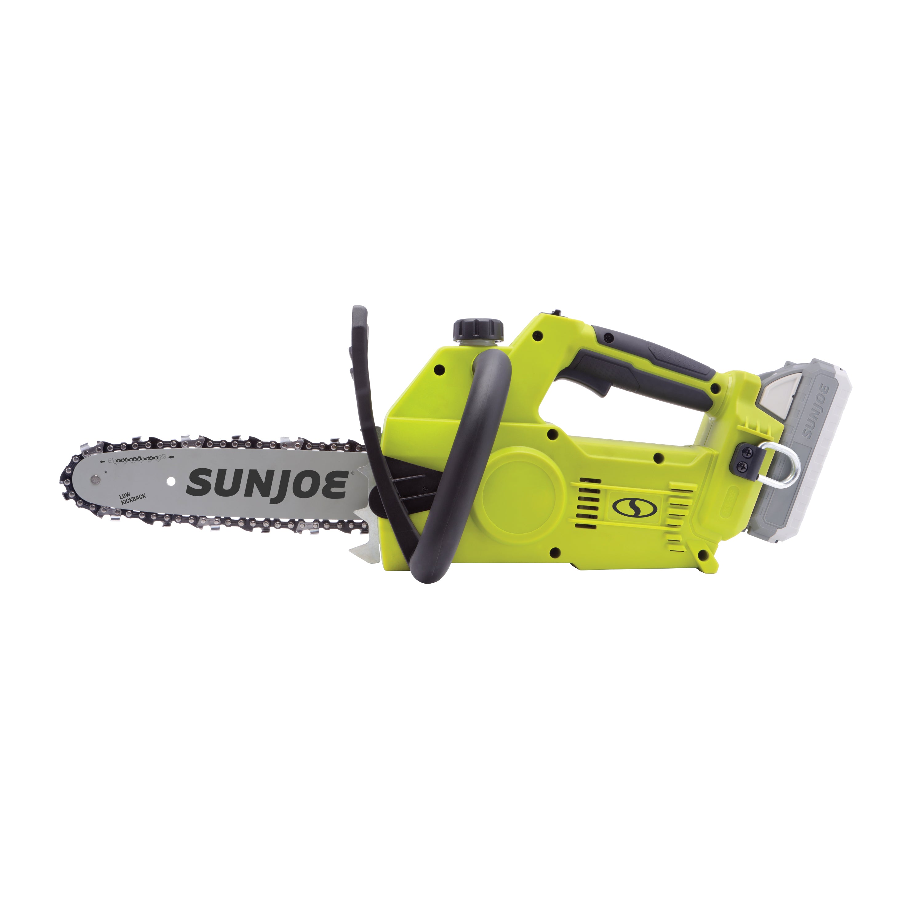 Sun Joe 24-Volt* IONMAX Cordless Self-Oiling Chain Saw Kit | 10-inch | Tool-Less Bar/Chain Tension | W/ 4.0-Ah Battery + Charger (Green)