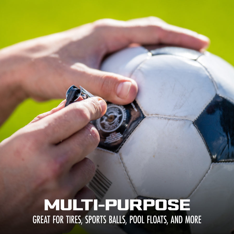 Auto Joe 24V-AJC-LTE inflating a sports ball