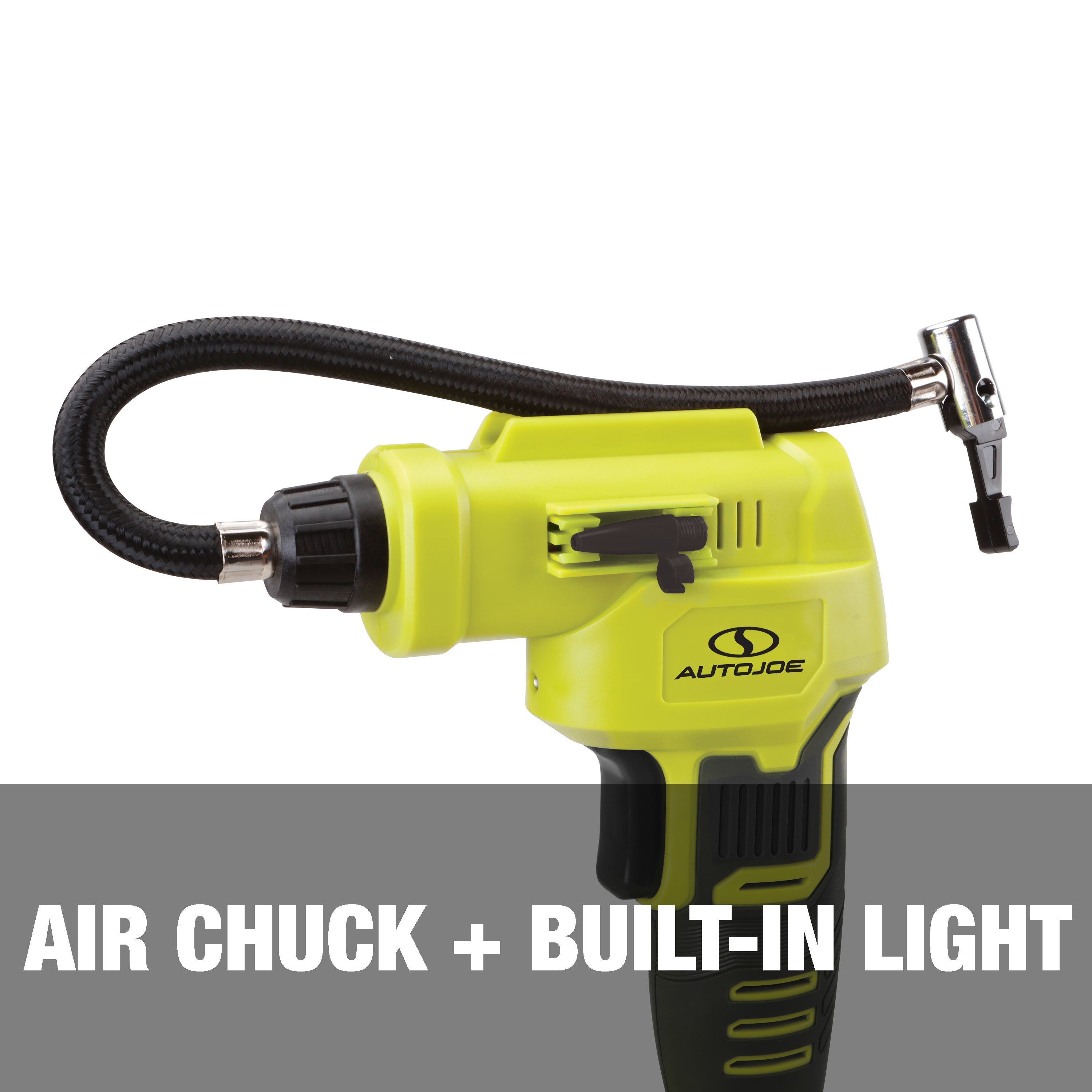 Air chuck and built-in light.