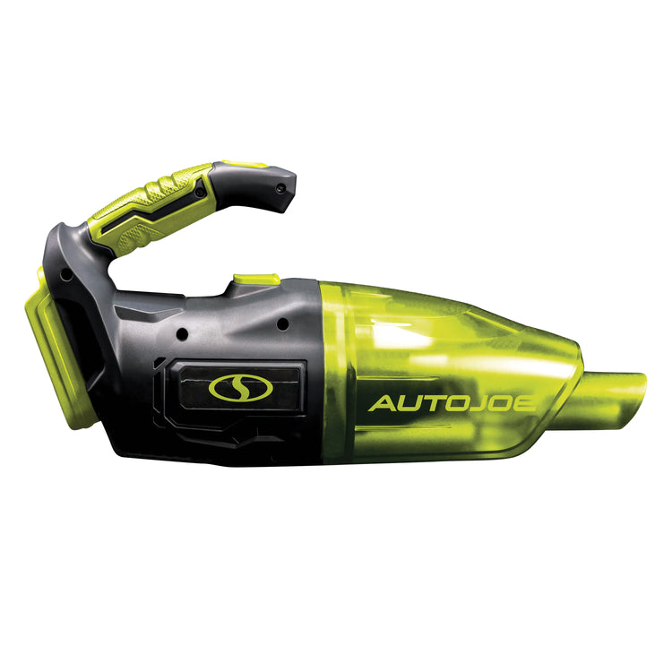 Side view of the Auto Joe 24-Volt Cordless Wet/Dry Handheld Vacuum.