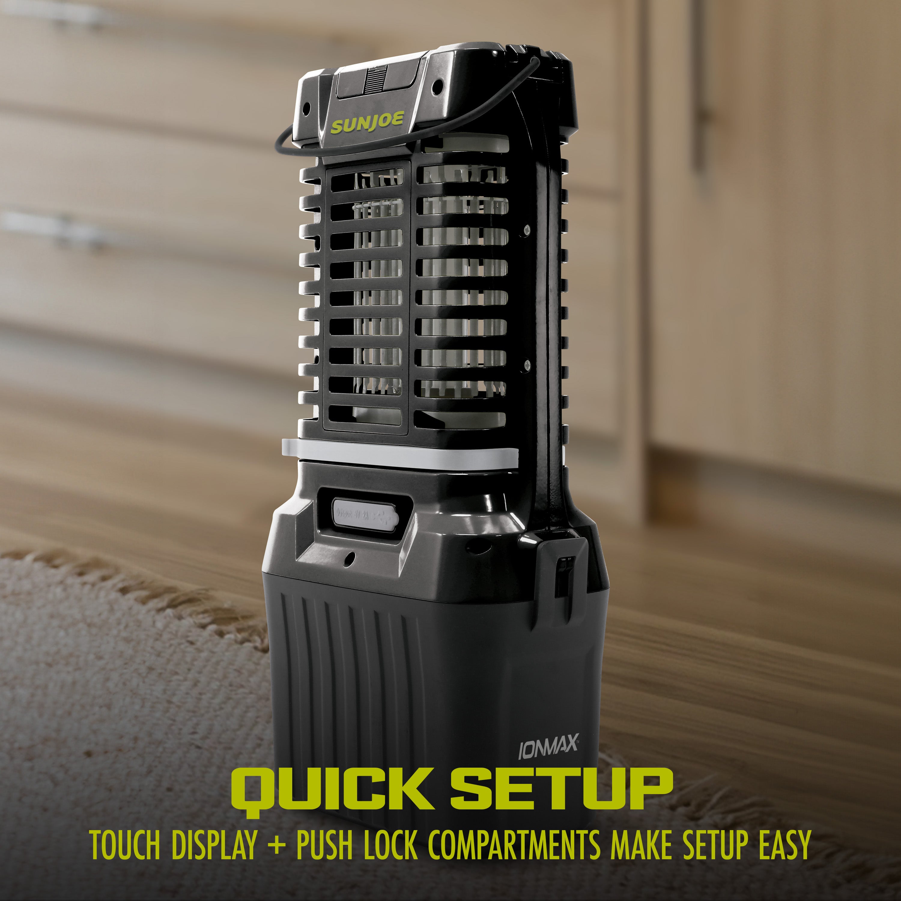 Sun Joe 24V-BZ100-LTE 24-Volt* IONMAX Cordless Indoor/Outdoor Bug Zapper Kit | 1-Acre Coverage | W/ 2.0-Ah Battery + Charger