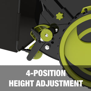 4-position height adjustment.