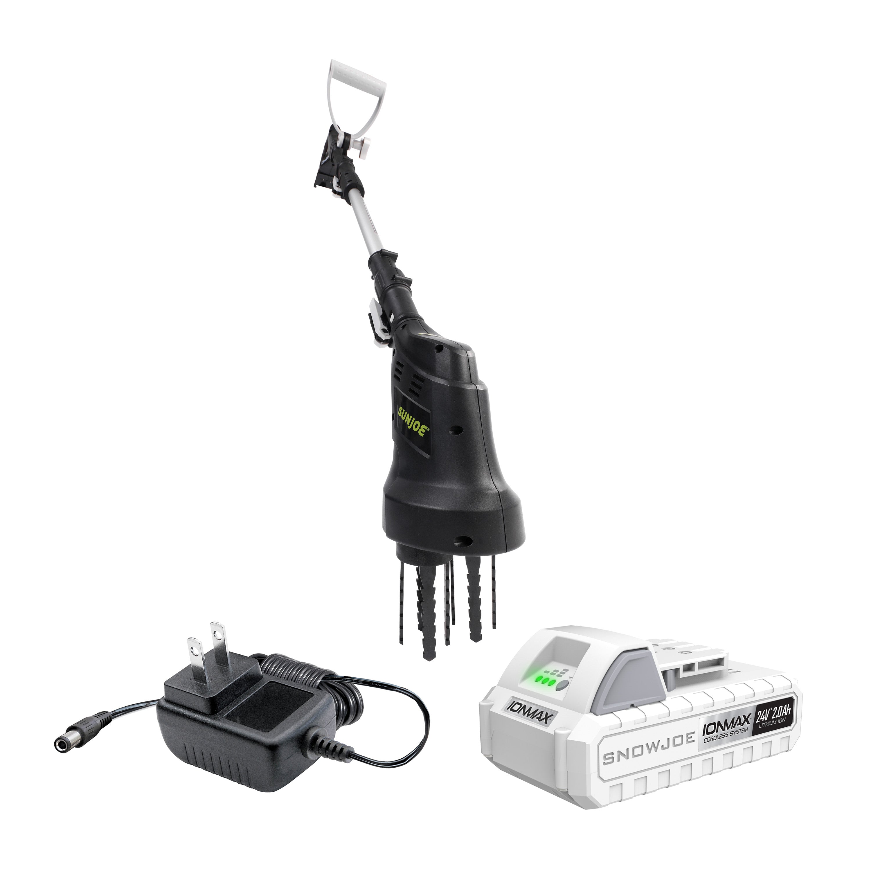 Sun Joe 24V-CTLR-LTE 24-Volt Claw Tiller + Cultivator | W/ 2.0-Ah Battery + Charger