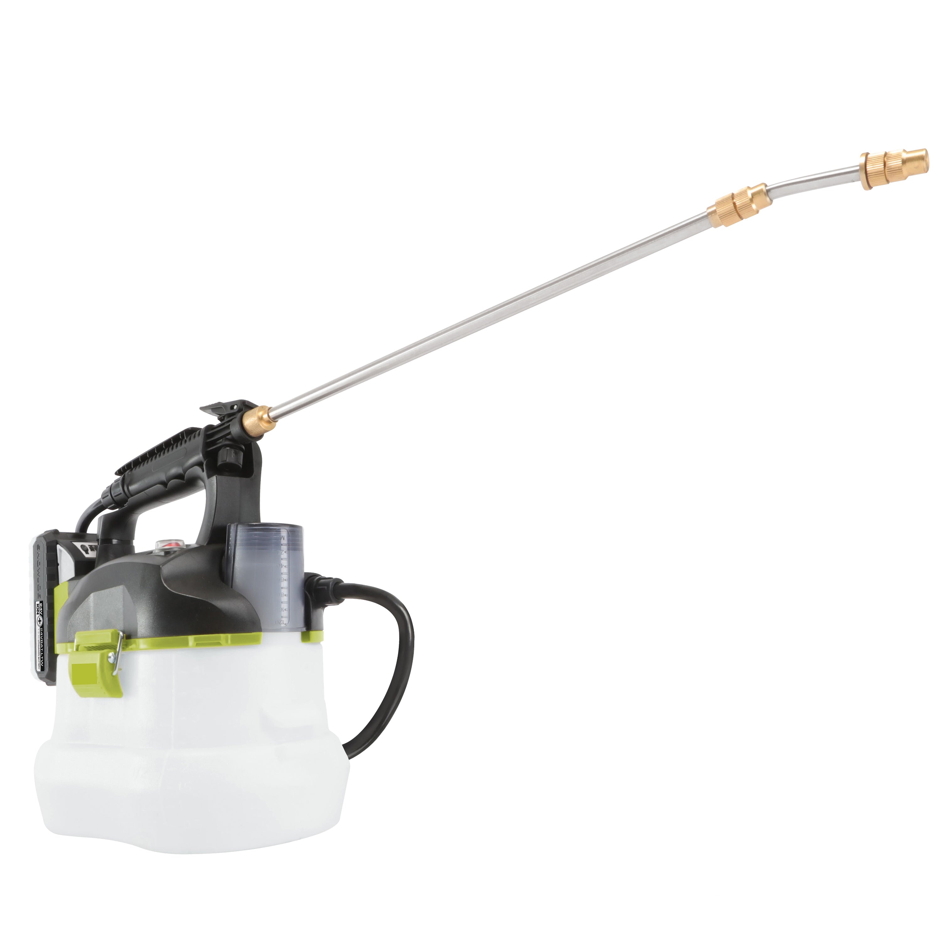 Angled view of the Sun Joe 24-volt cordless Multi-Purpose Chemical Sprayer Kit.