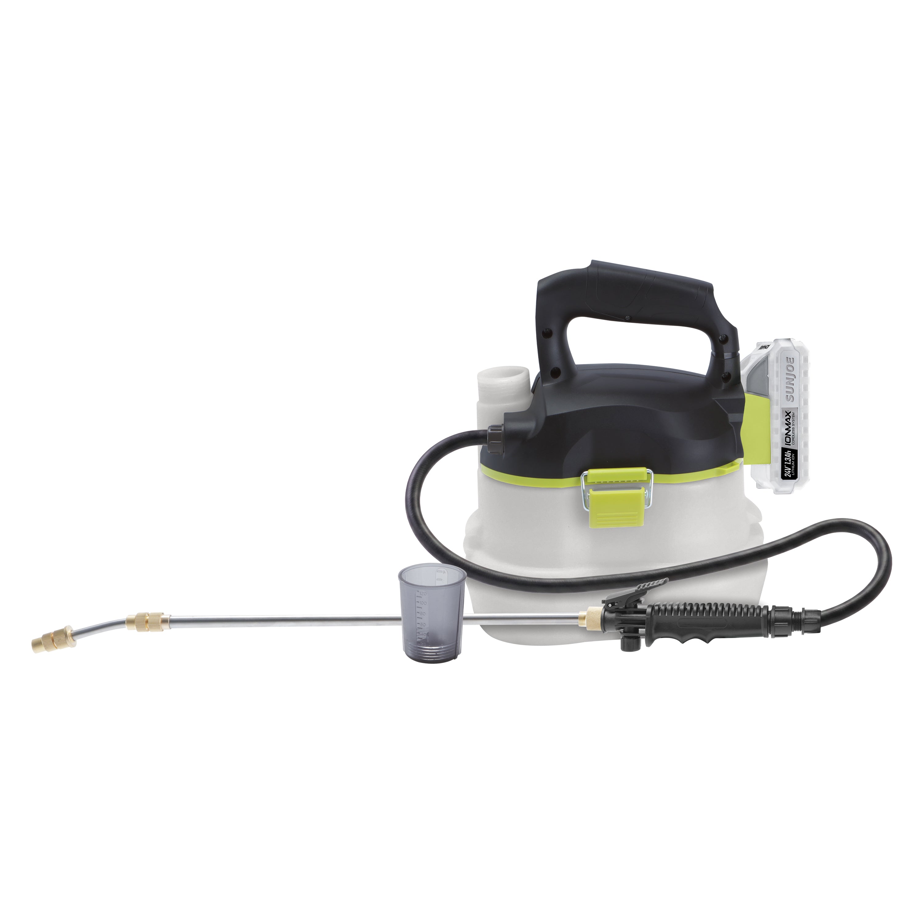Sun Joe 24V IONMAX Cordless Electric Garden Sprayer, 1-Gallon Battery-Powered Multi-Use Lawn/Plant Sprayer + Watering Can | w/ Adjustable Wand +  Charger
