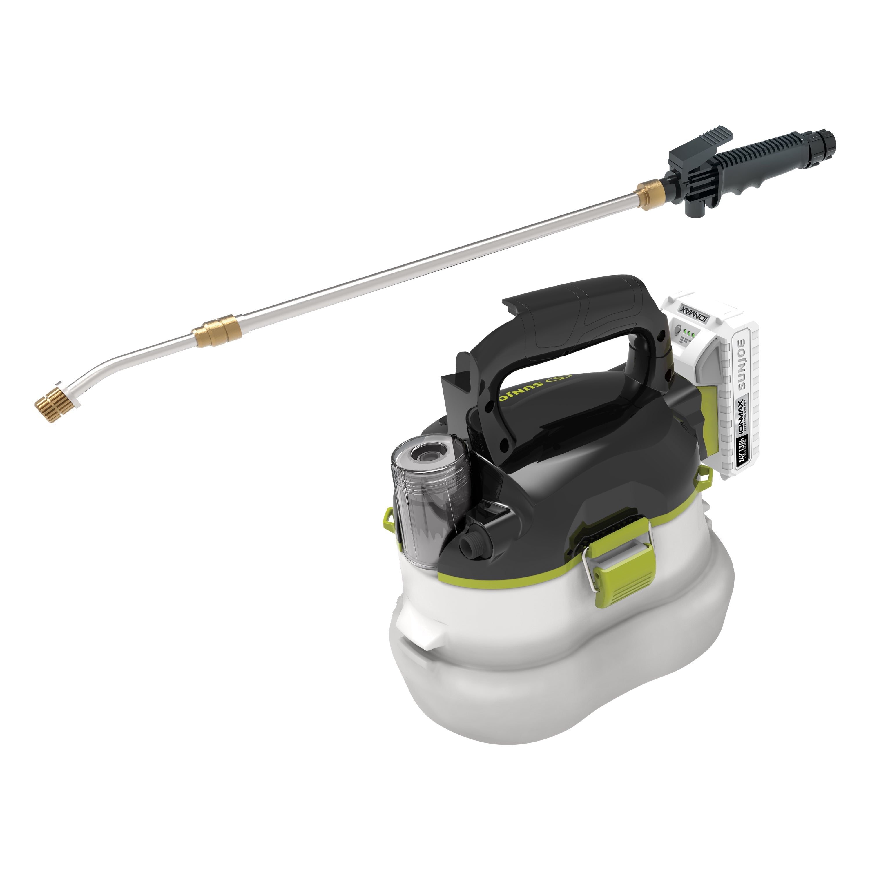 Sun Joe 24V IONMAX Cordless Electric Garden Sprayer, 1-Gallon Battery-Powered Multi-Use Lawn/Plant Sprayer + Watering Can | w/ Adjustable Wand +  Charger