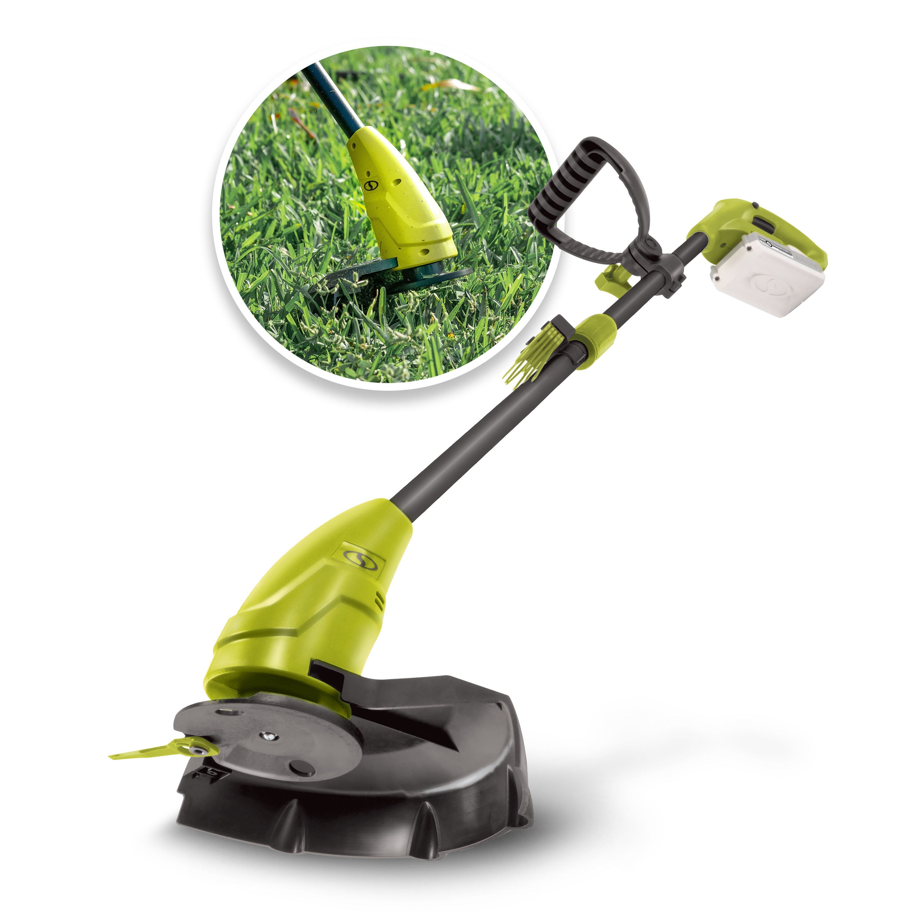 Sun Joe 24V-GT10-LTE 24-Volt* IONMAX Cordless Lightweight Stringless Grass Trimmer | 10-inch | W/ 2.0-Ah Battery + Charger